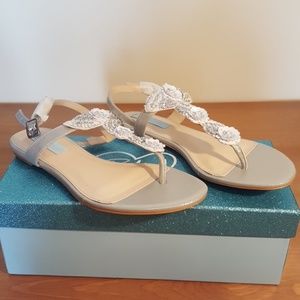 Betsey Johnson Embroidered Sandals